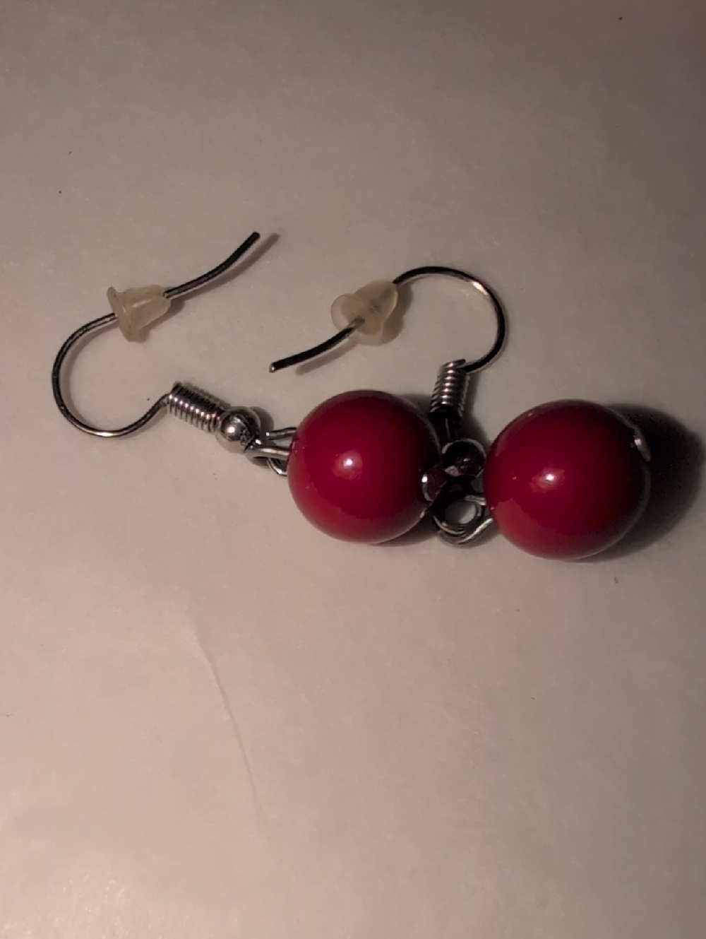 ❤️‍🔥10/$10❤️‍🔥 Red Bead Drop Earrings